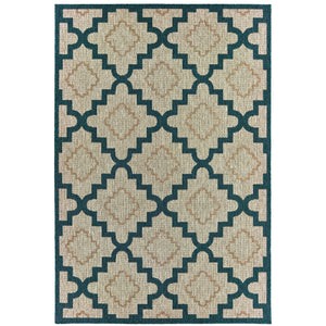 Latitude 804I3 Grey/Teal 3'3" x 5' Rug