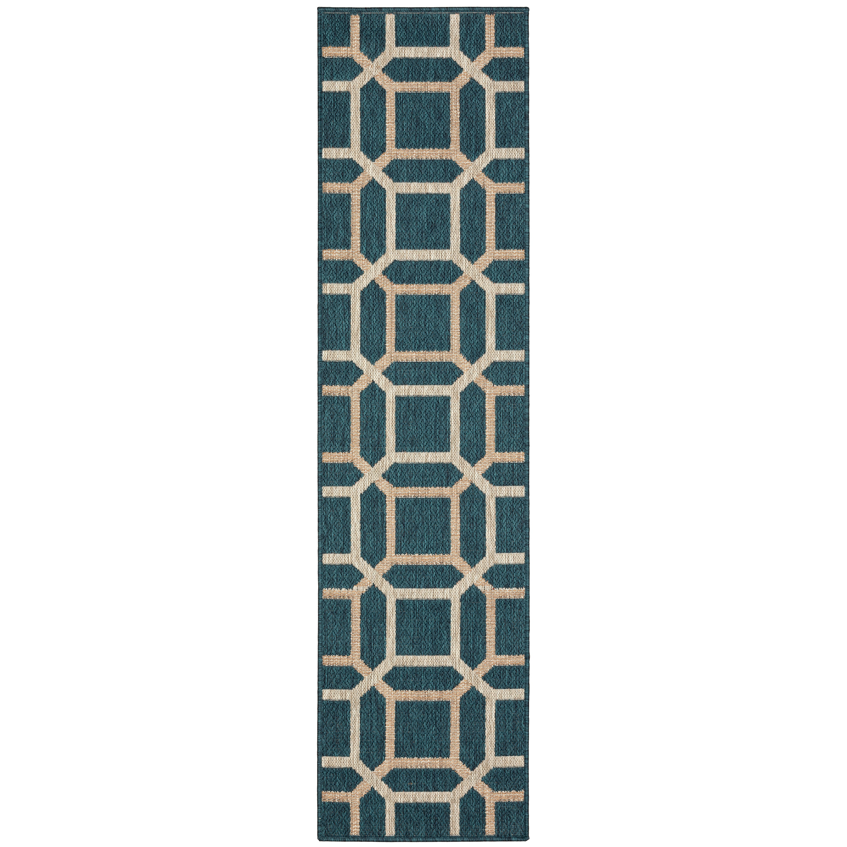 Latitude 806B3 Teal/Grey 3'3" x 5' Rug