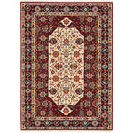 Lilihan 1802W Red/Ivory 2' x 3' Rug