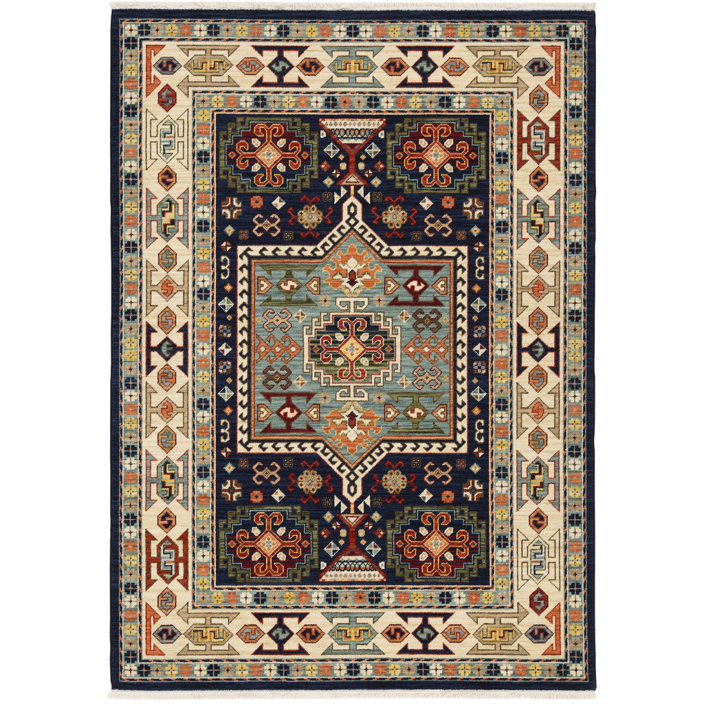 Lilihan 041H6 Blue/Ivory 2' x 3' Rug