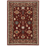 Lilihan 043S6 Red/Black 5'3" x 7'6" Rug