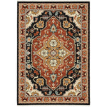 Lilihan 4929A Black/Rust 2' x 3' Rug