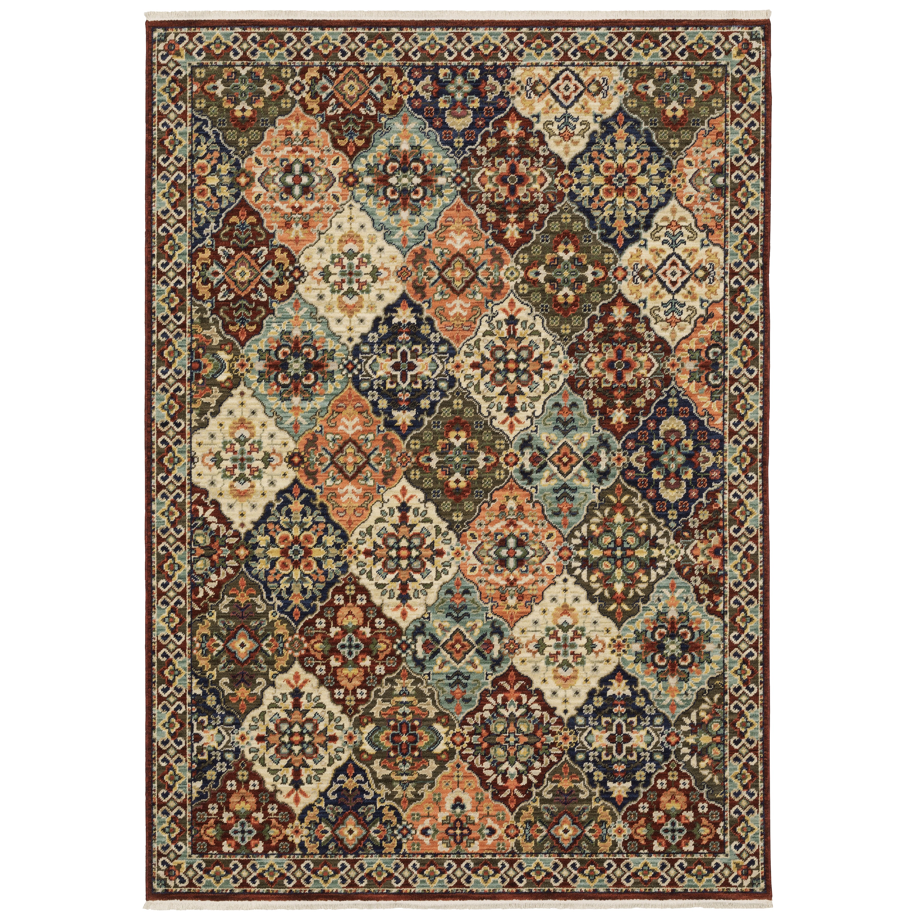 Lilihan 050X6 Red/Multi 2' x 3' Rug