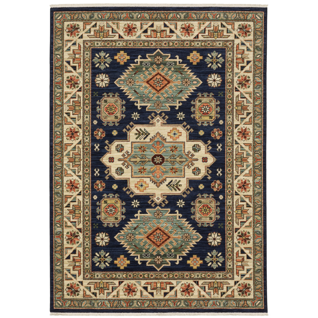 Lilihan 532B6 Navy/Multi 2' x 3' Rug