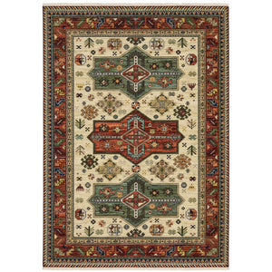 Lilihan 8022R Red/Multi 2' x 3' Rug