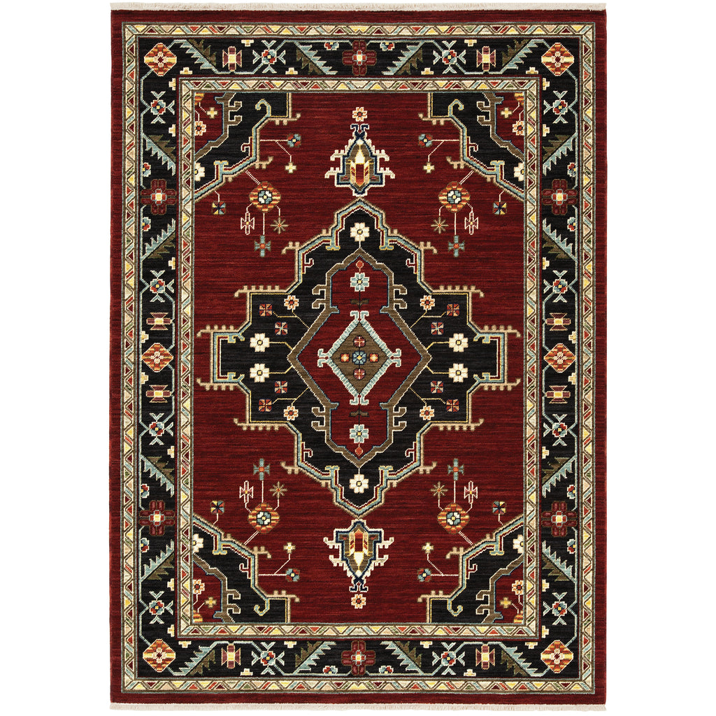 Lilihan 092R6 Red/Black 3'3" x 5' Rug