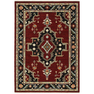 Lilihan 092R6 Red/Black 3'3" x 5' Rug