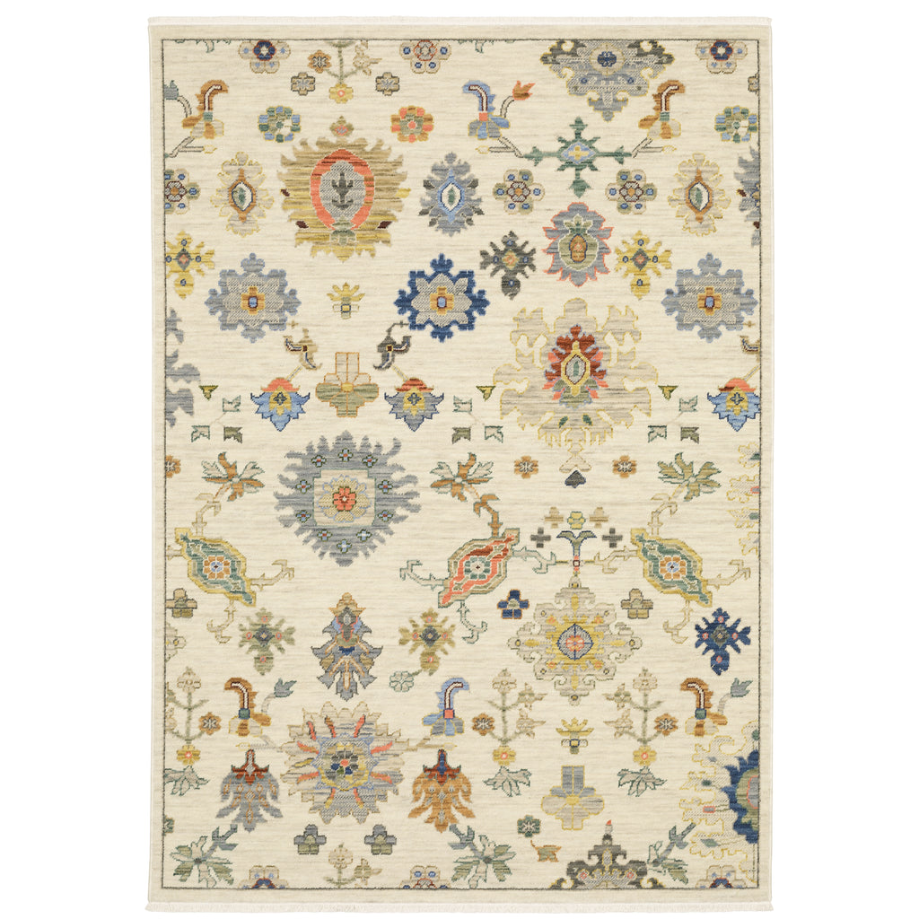 Lucca 5507W Ivory/Multi 2' x 3' Rug