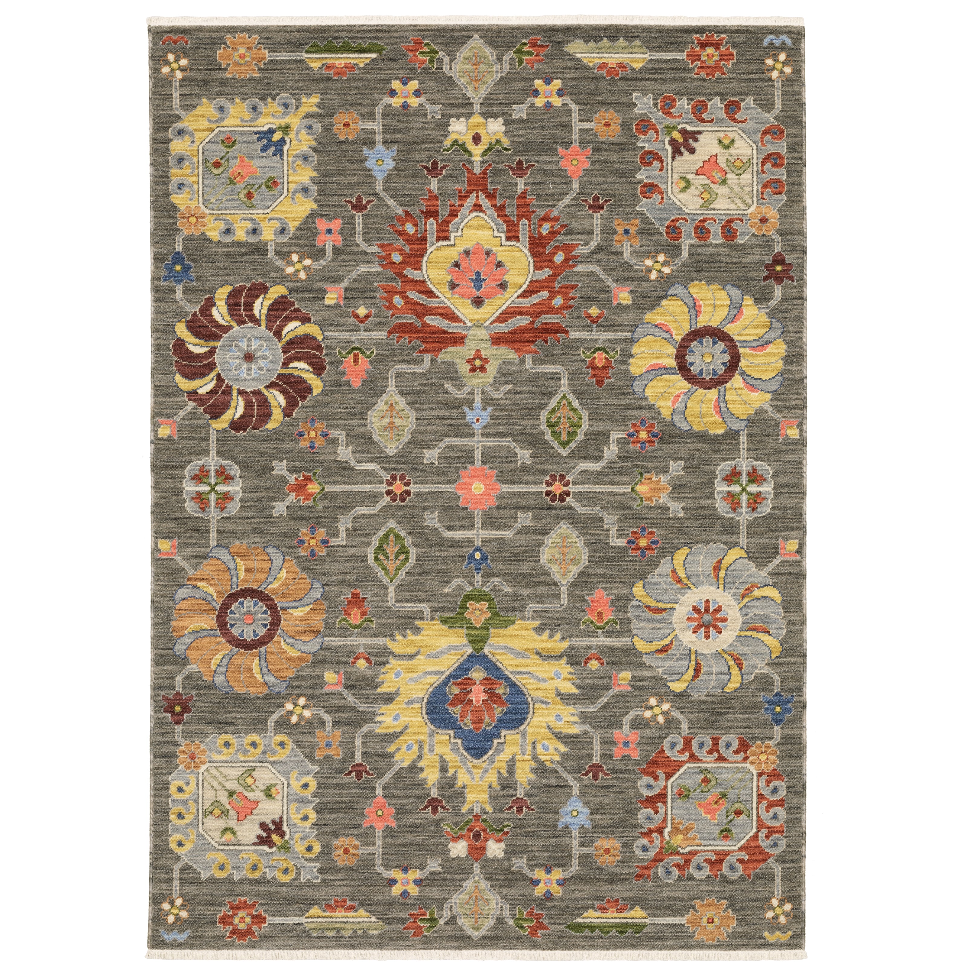 Lucca 8111K Grey/Multi 2' x 3' Rug