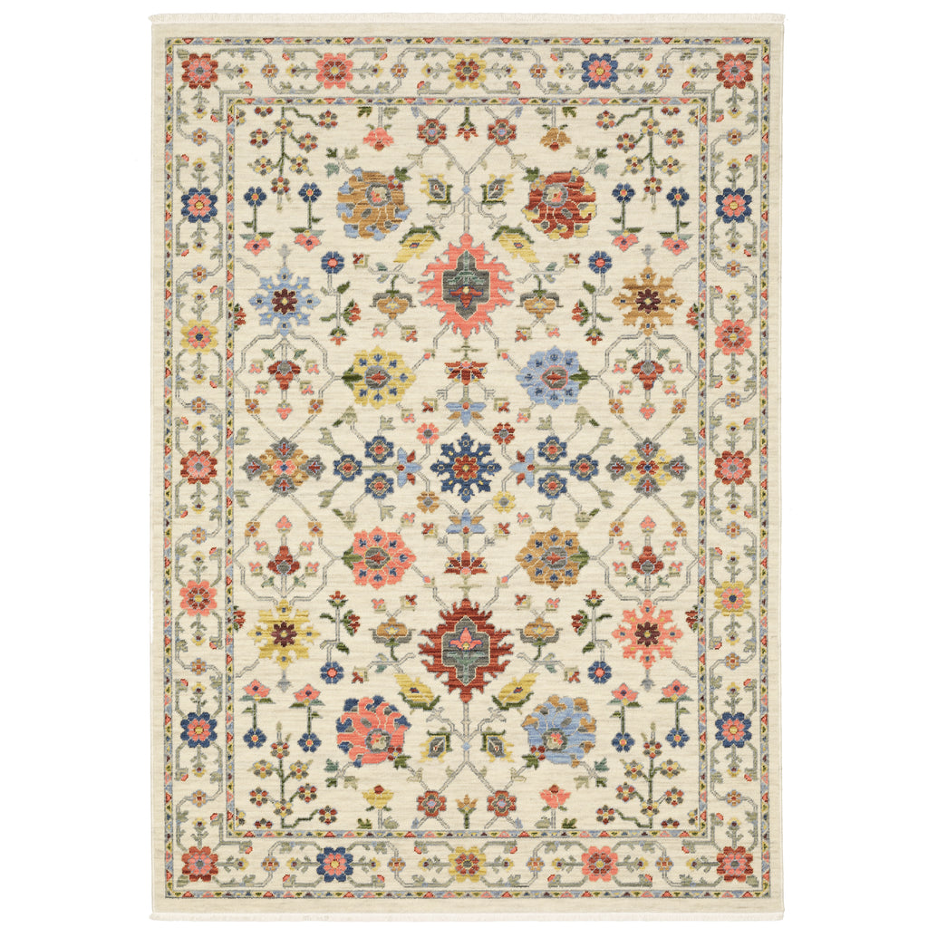 Lucca 093W1 Ivory/Multi 2' x 3' Rug