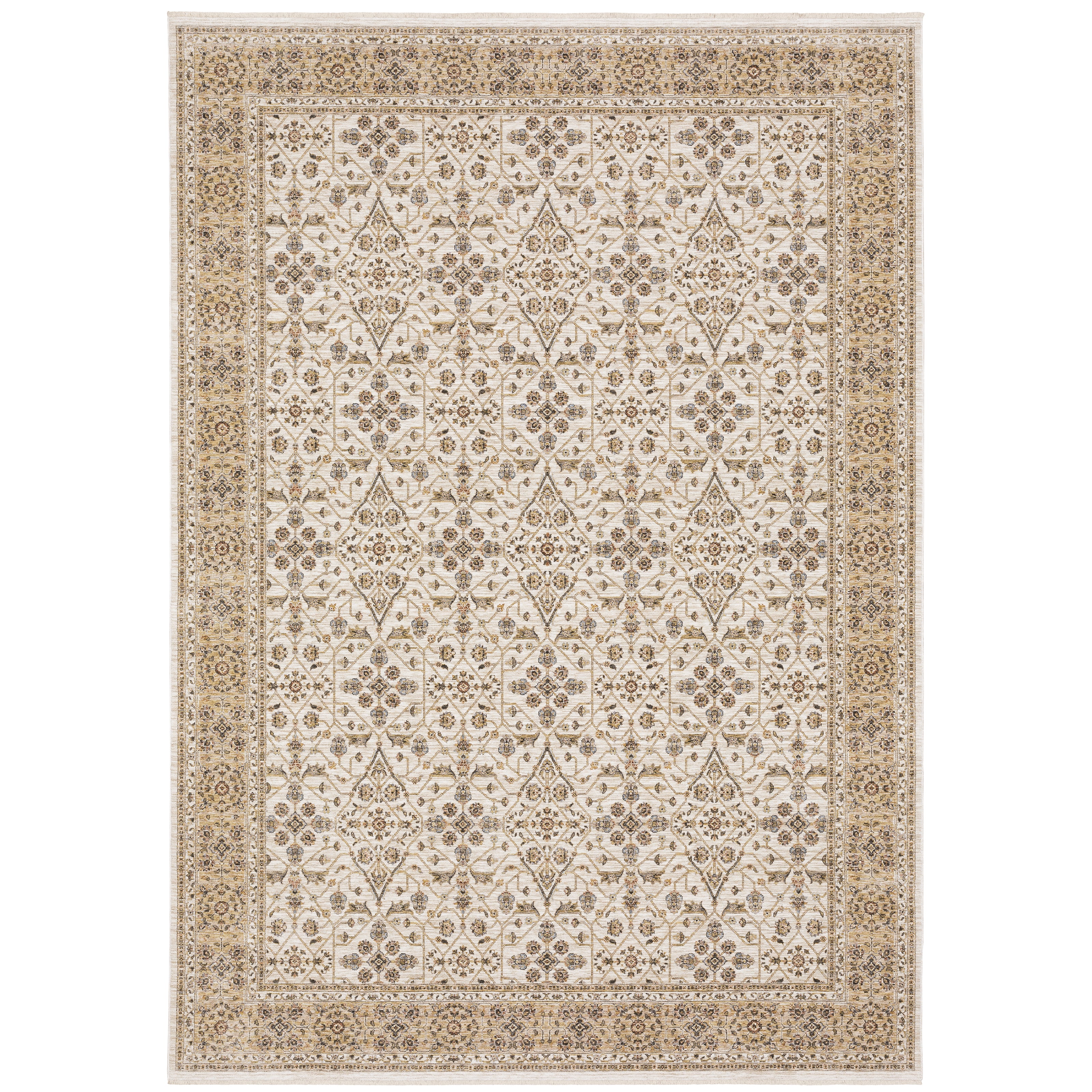 Maharaja 001J1 Ivory/Gold 2' x 3' Rug