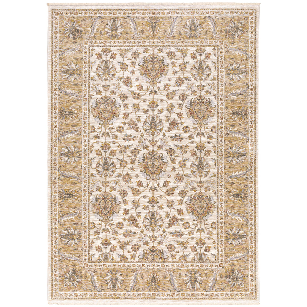 Maharaja 5091W Ivory/Gold 3'3" x 5' Rug