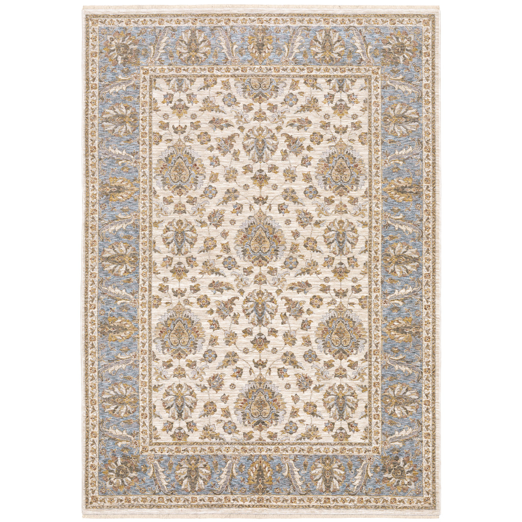 Maharaja 5091Z Ivory/Blue 7'10" x 10'10" Rug