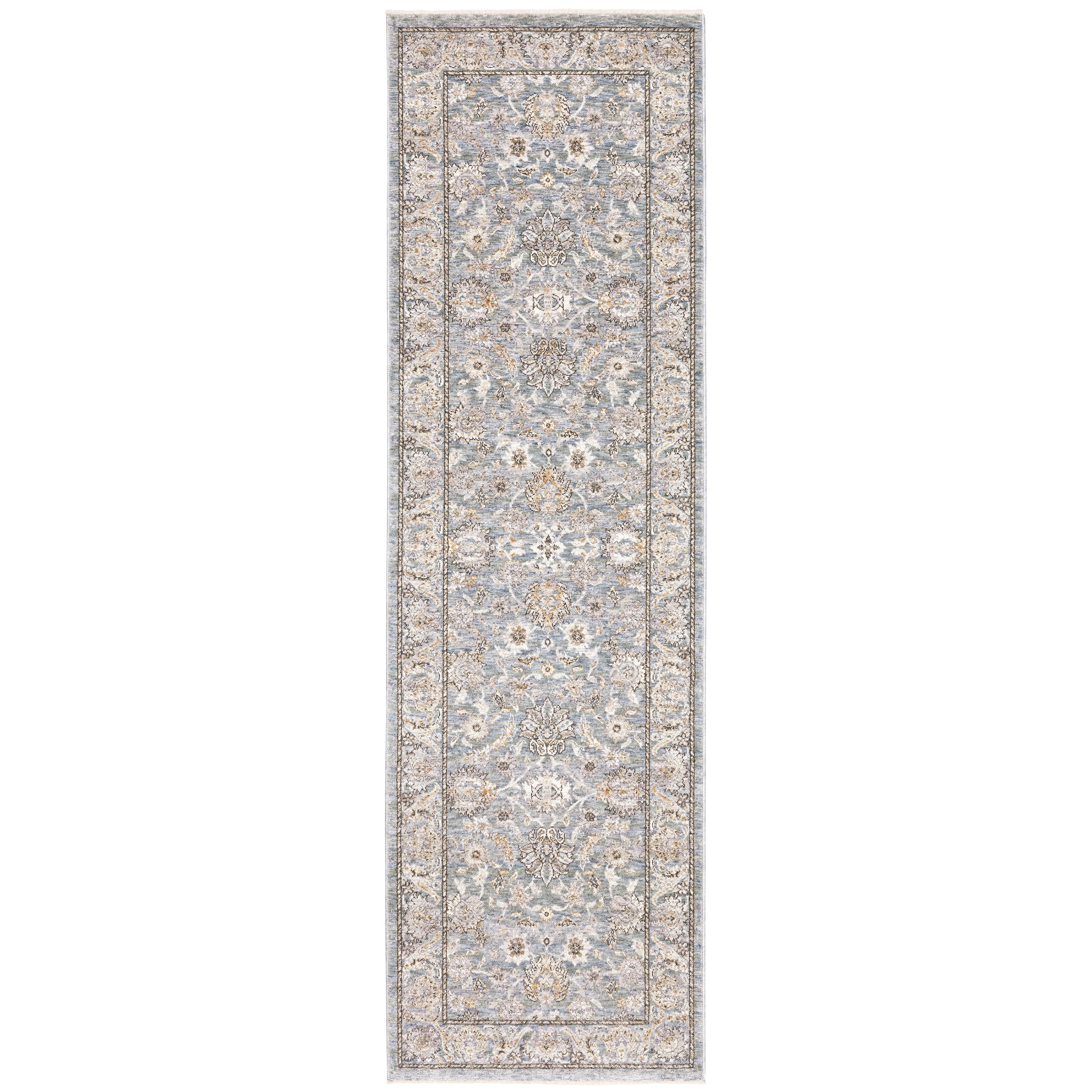 Maharaja 070E1 Blue/Ivory 2' x 3' Rug