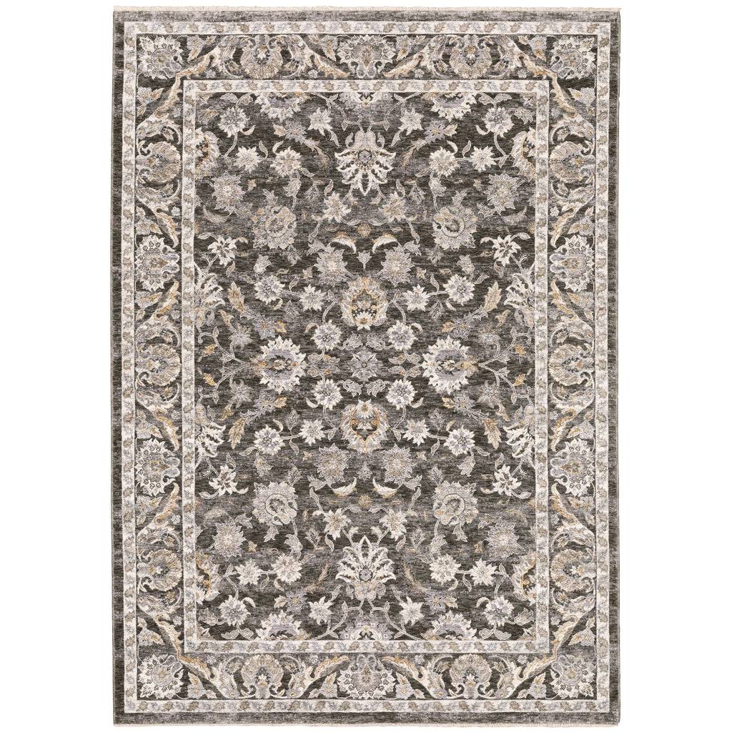 Maharaja 070N1 Grey/Ivory 5'3" x 7'6" Rug