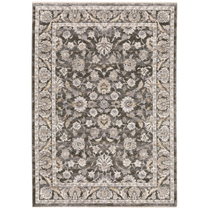 Maharaja 070N1 Grey/Ivory 5'3" x 7'6" Rug