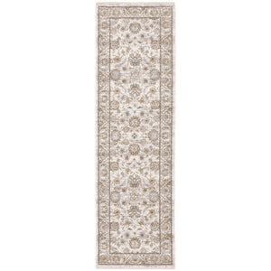 Maharaja 070W1 Ivory/Grey 3'3" x 5' Rug