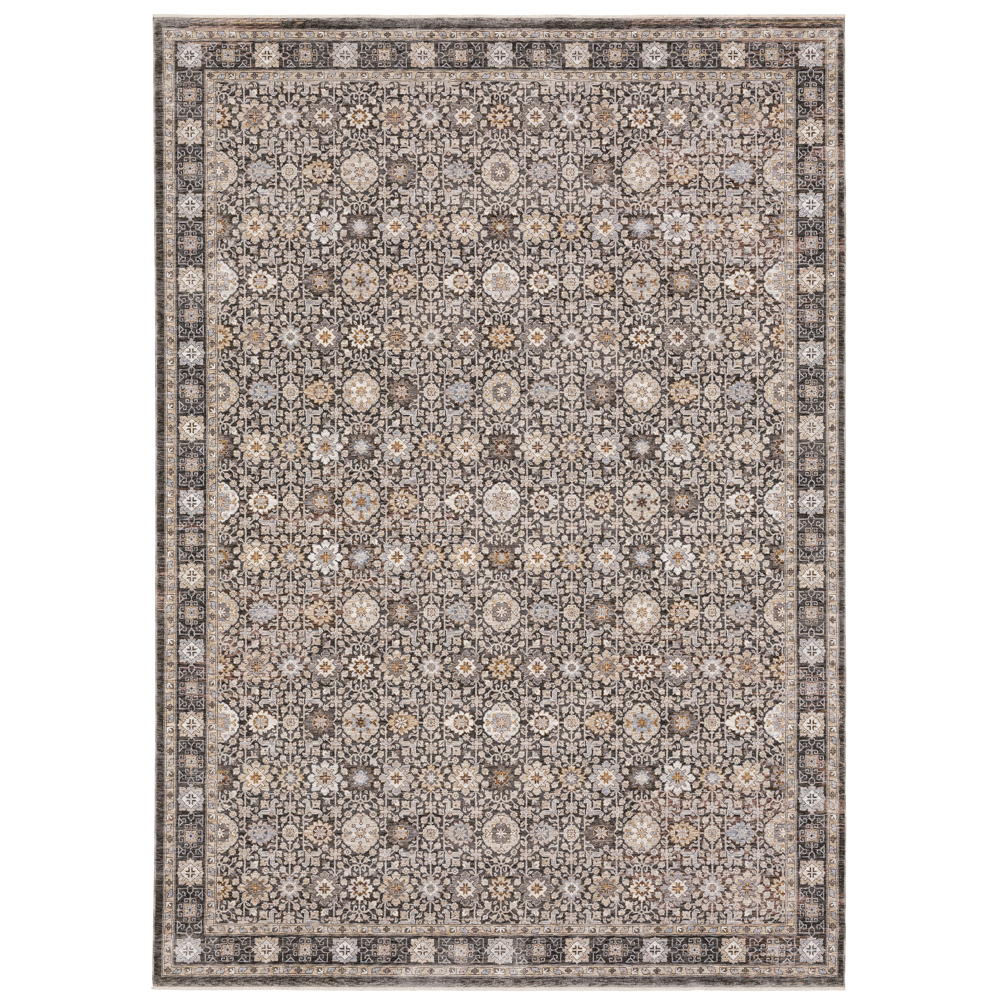 Maharaja 071N1 Grey/Ivory 2' x 3' Rug