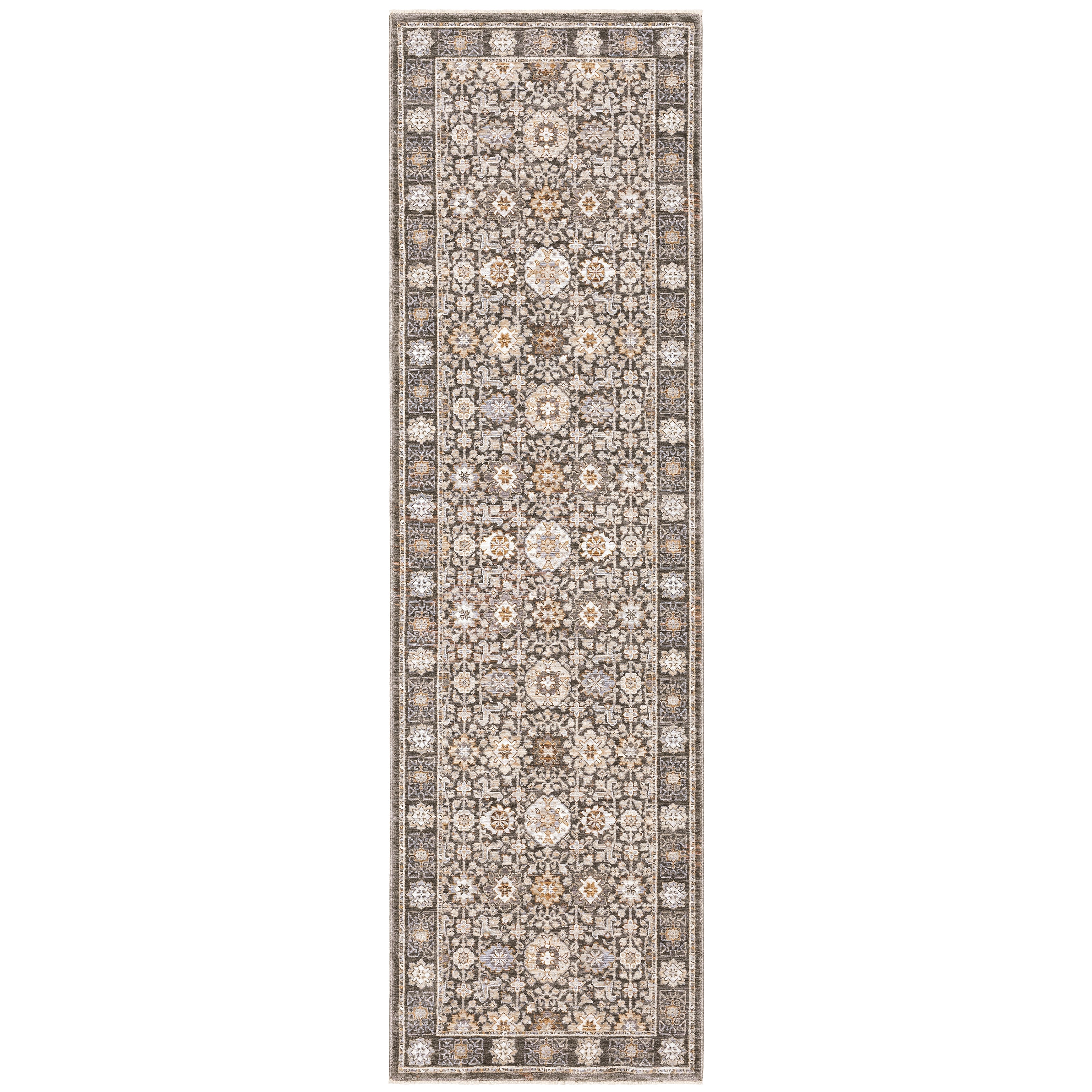 Maharaja 071N1 Grey/Ivory 2' x 3' Rug