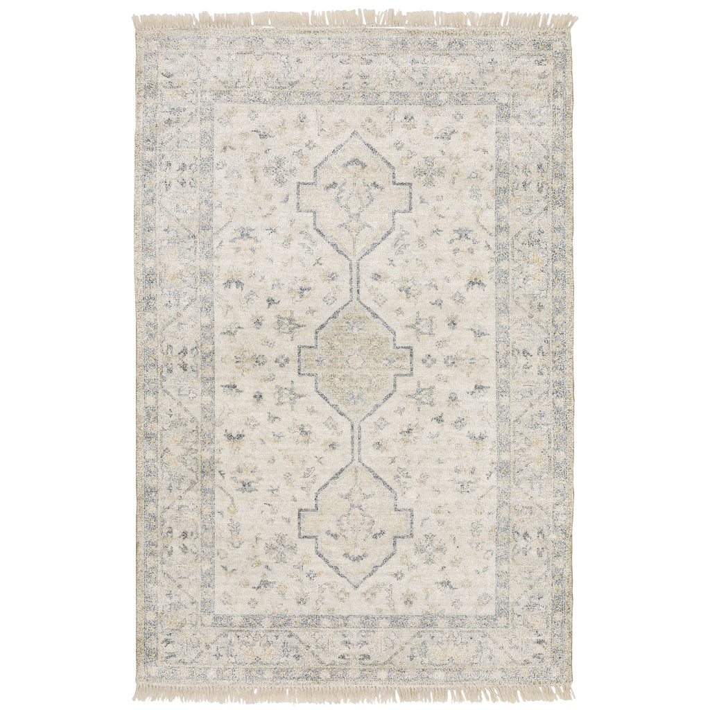 Malabar 45304 Beige/Charcoal 5' x 8' Rug