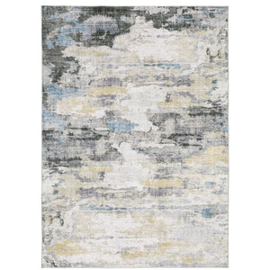 Malibu Mal01 Grey/Blue 2' x 3' Rug