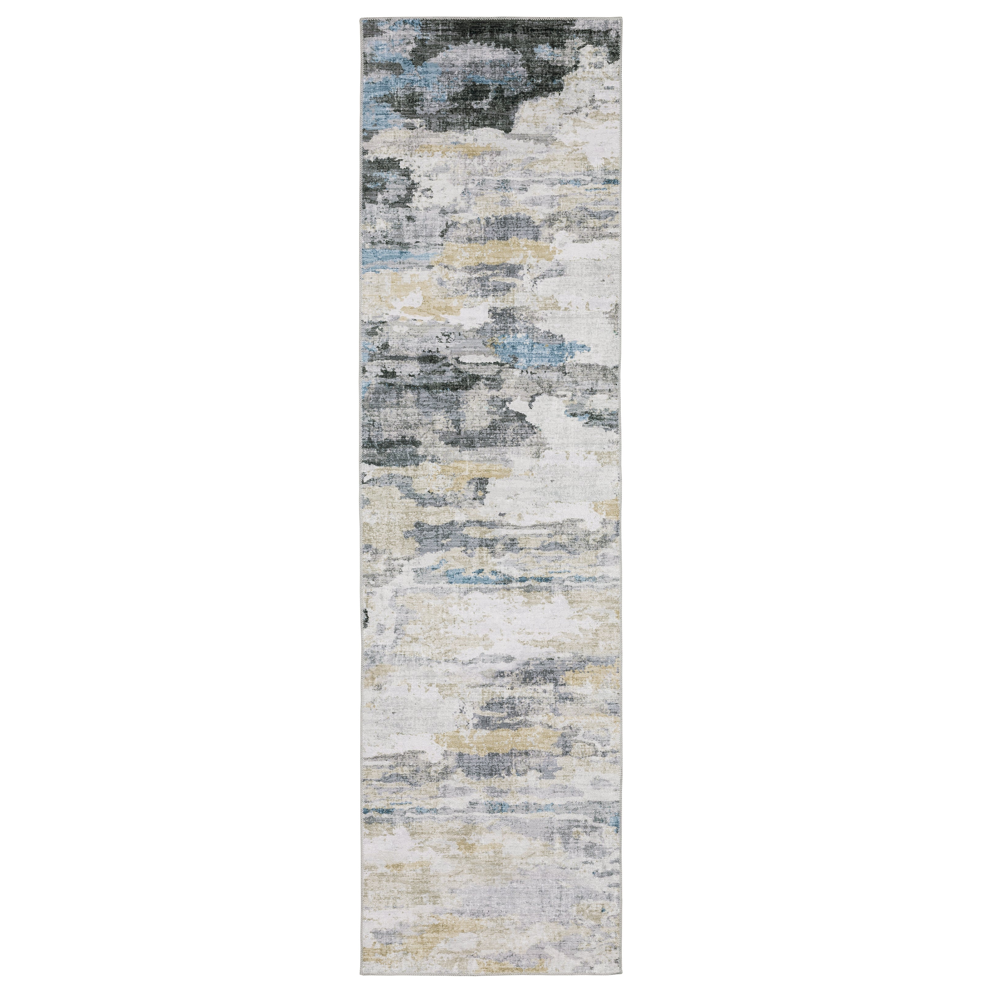 Malibu Mal01 Grey/Blue 2' x 3' Rug