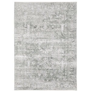 Malibu Mal08 Sage Green/Grey 3'6" x 5'6" Rug