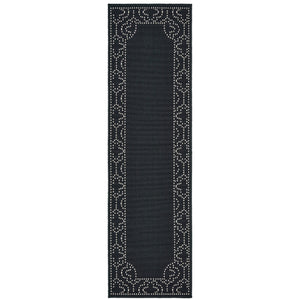 Marina 1247K Black/Ivory 1'9" x 3'9" Rug