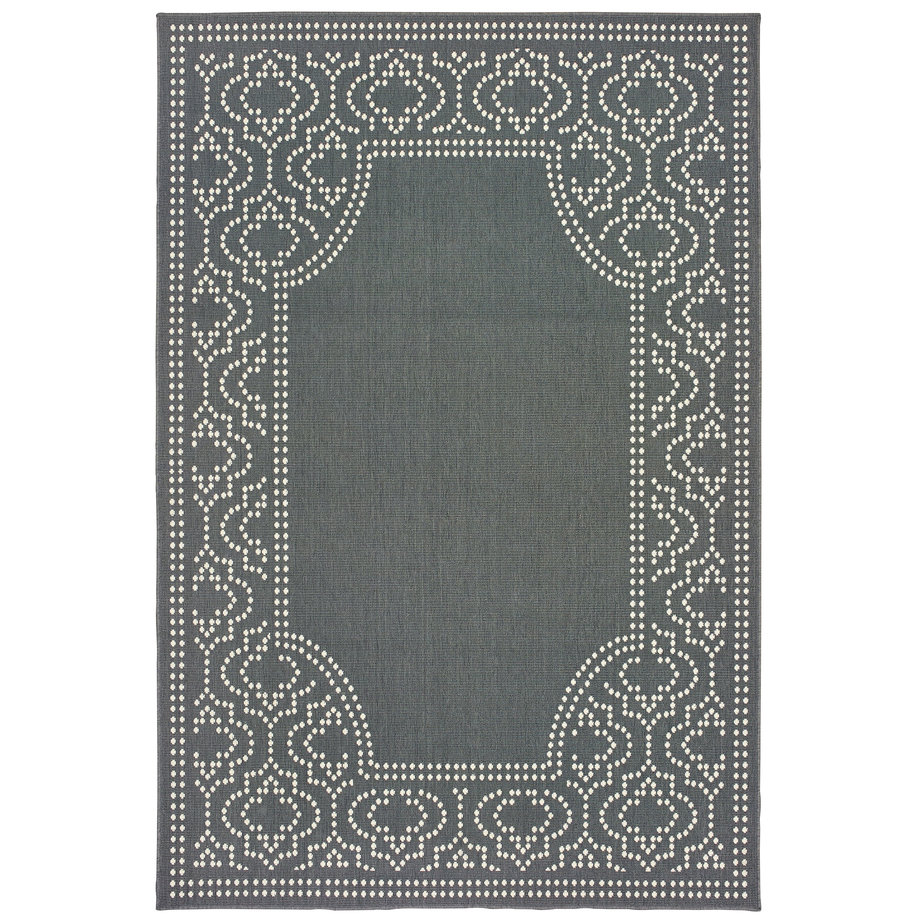 Marina 1247X Grey/Ivory 1'9" x 3'9" Rug