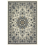 Marina 1248W Ivory/Navy 1'9" x 3'9" Rug