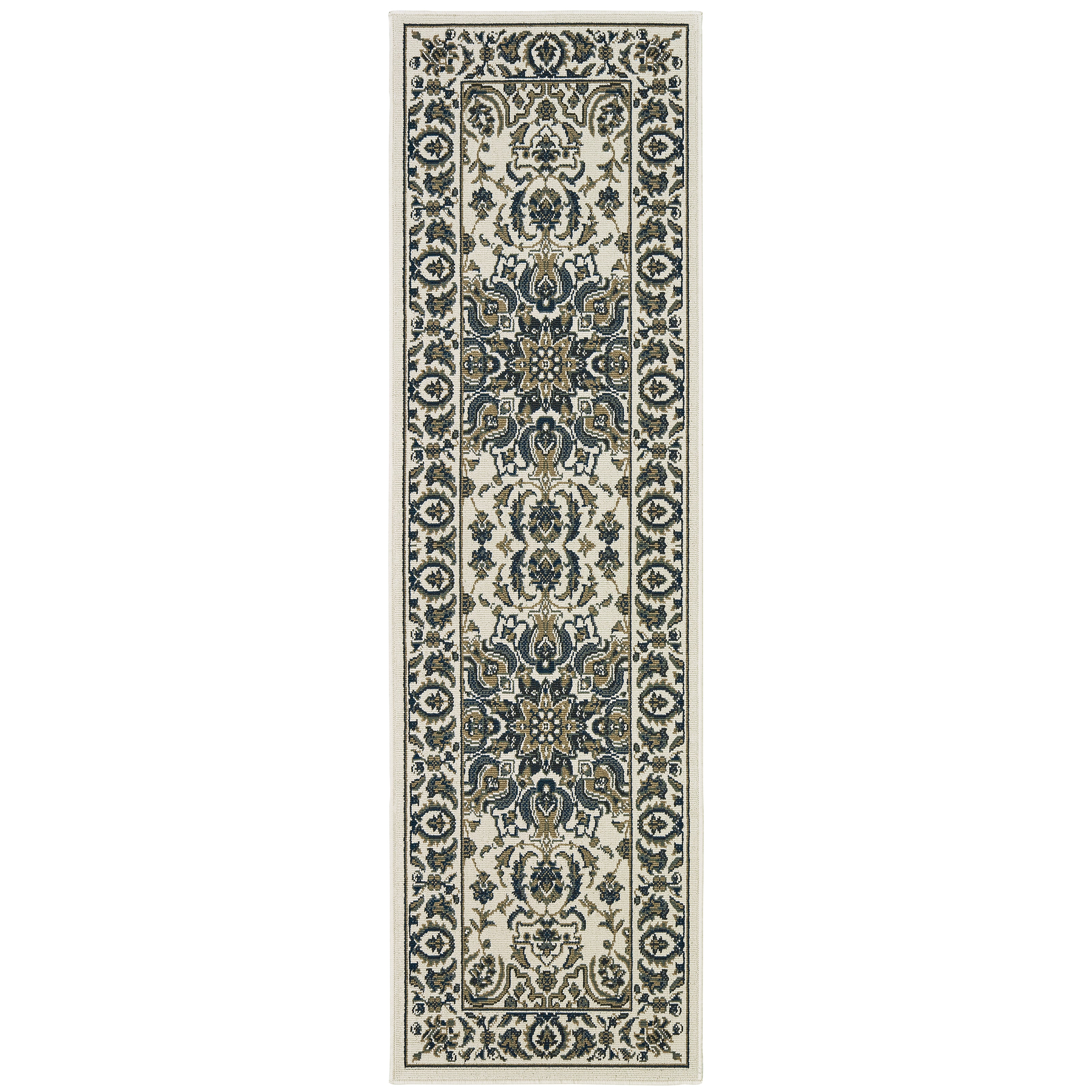 Marina 1248W Ivory/Navy 1'9" x 3'9" Rug