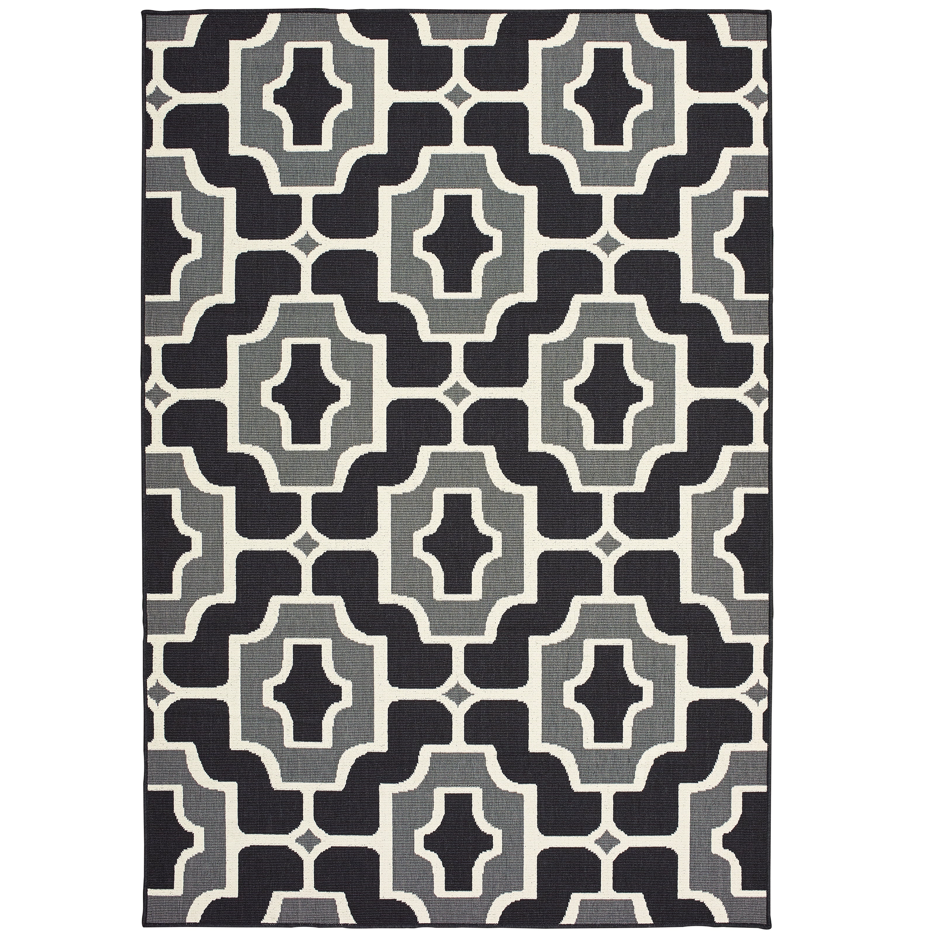 Marina 1491Z Black/Grey 1'9" x 3'9" Rug