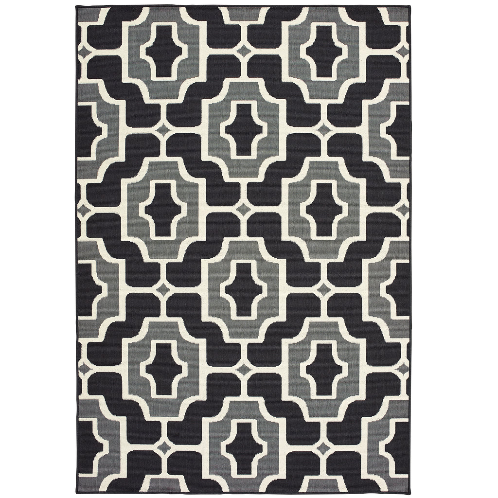 Marina 1491Z Black/Grey 1'9" x 3'9" Rug