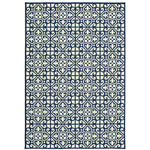 Marina 5927B Ivory/Navy 1'9" x 3'9" Rug