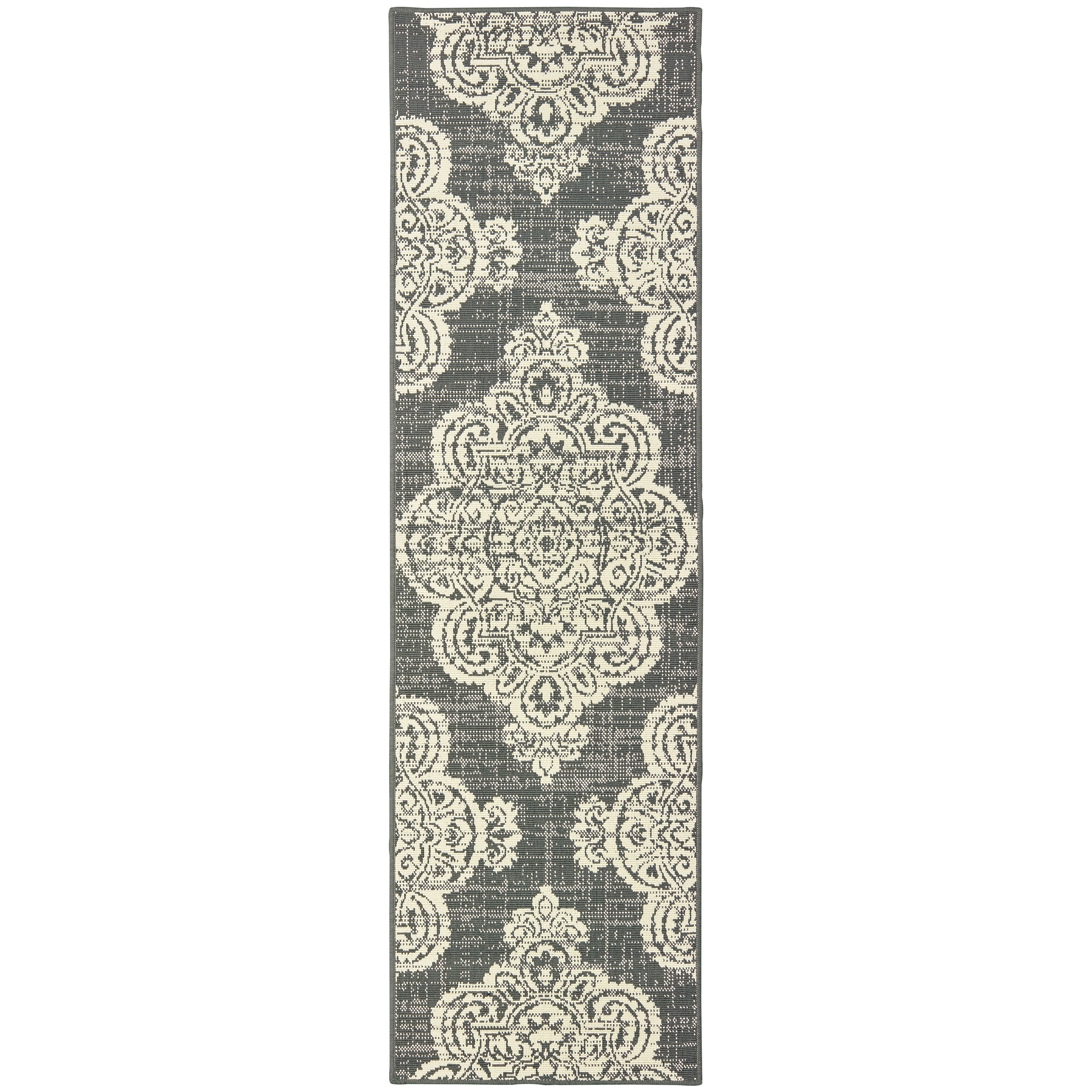 Marina 5929E Grey/Ivory 1'9" x 3'9" Rug