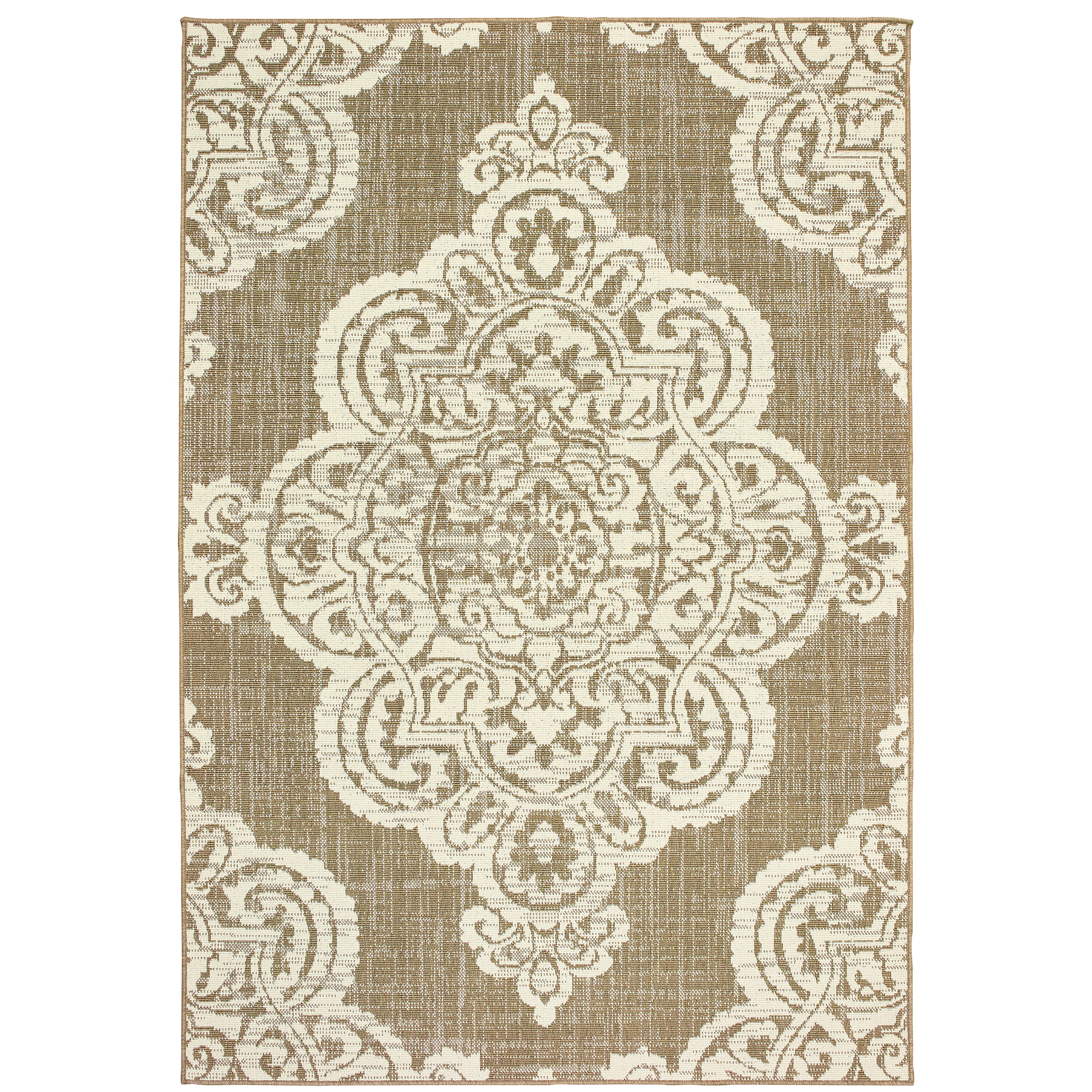 Marina 5929J Tan/Ivory 1'9" x 3'9" Rug