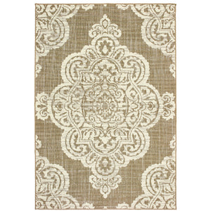 Marina 5929J Tan/Ivory 1'9" x 3'9" Rug