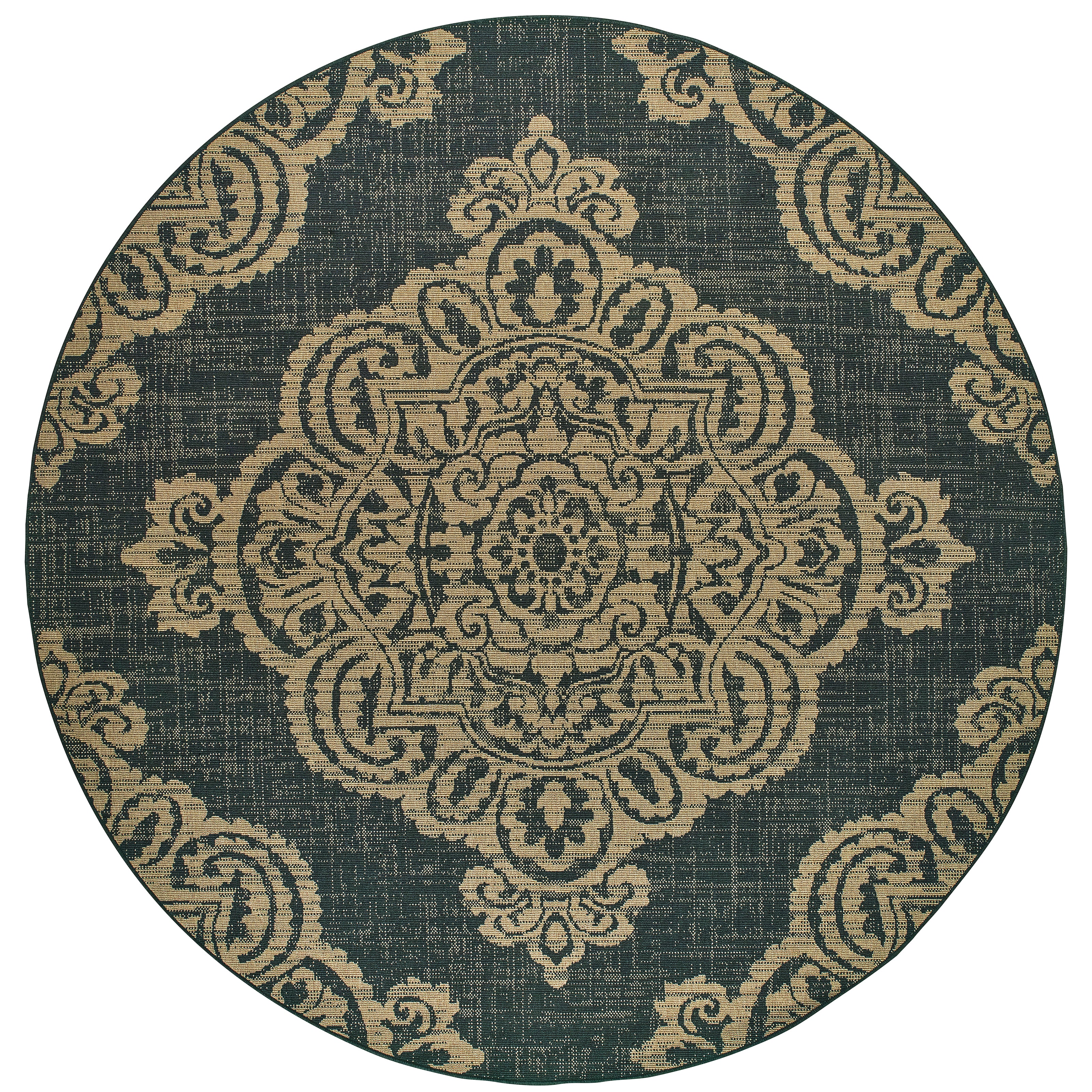 Marina 5929K Black/Tan 5'3" x 7'6" Rug