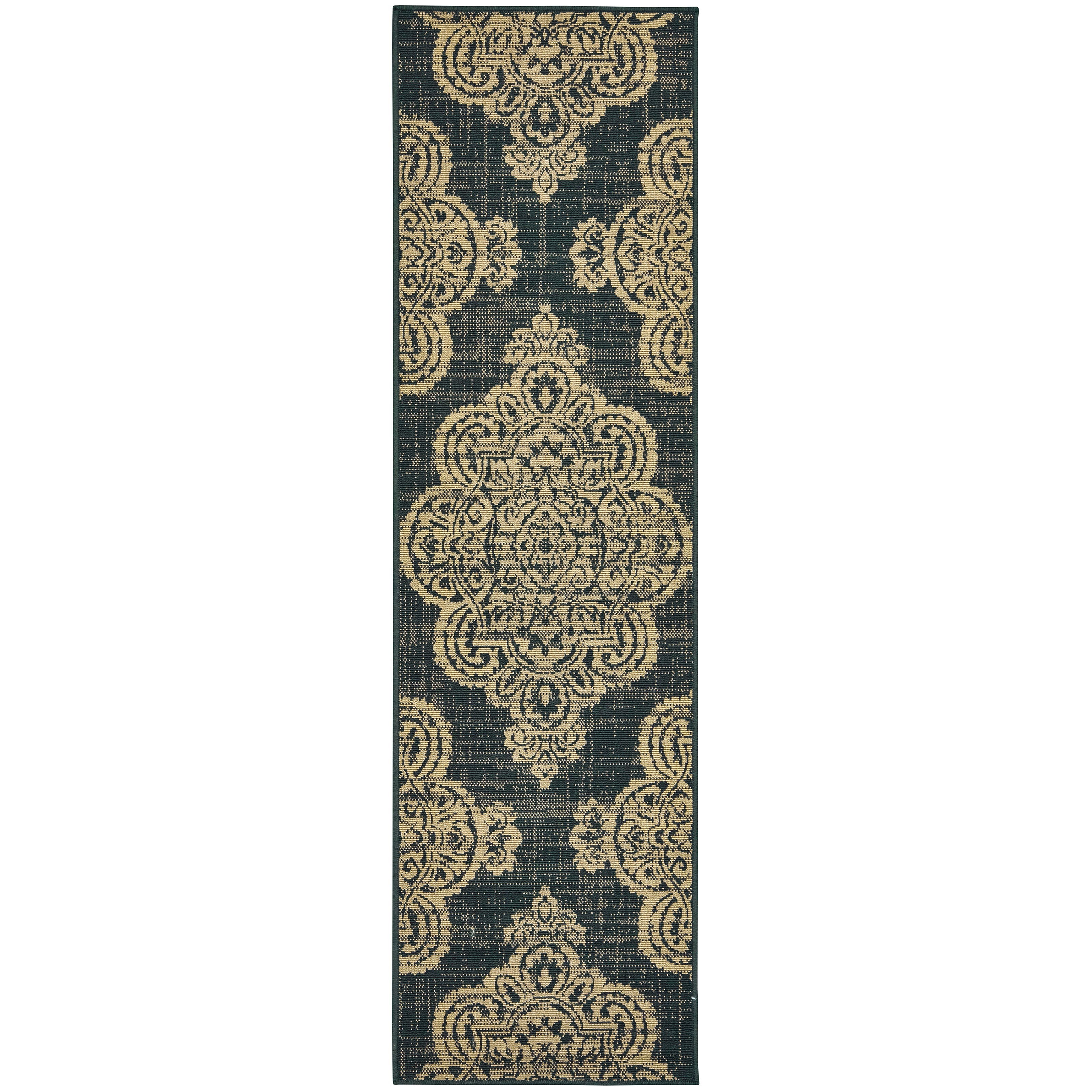 Marina 5929K Black/Tan 5'3" x 7'6" Rug