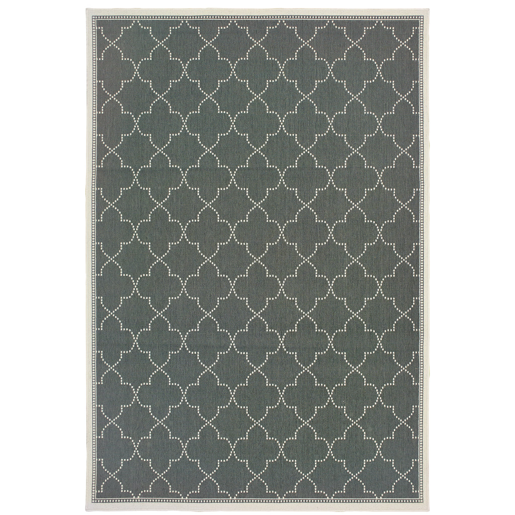 Marina 6025L Grey/Ivory 1'9" x 3'9" Rug