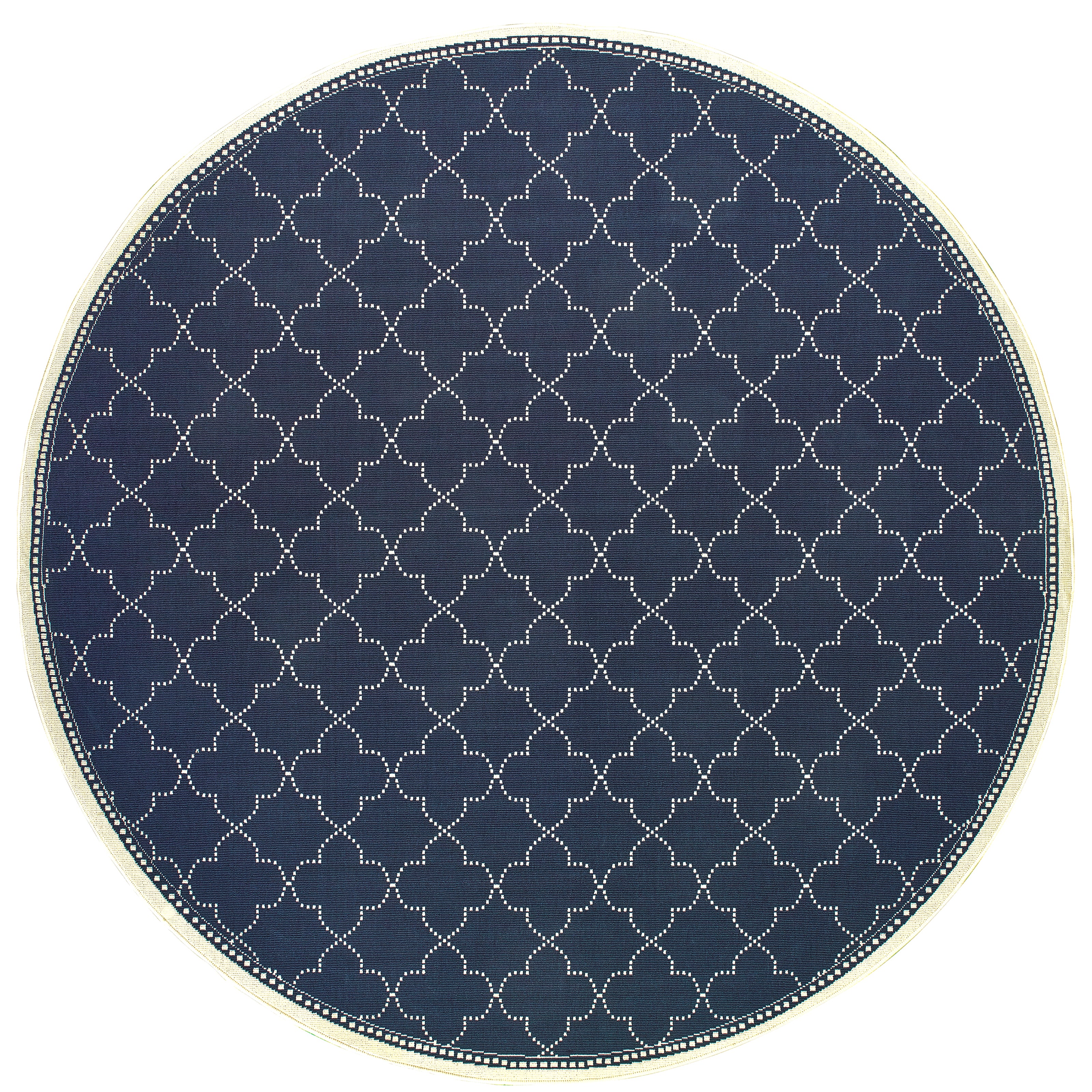 Marina 6025P Navy/Ivory 1'9" x 3'9" Rug