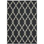 Marina 7763K Black/Ivory 1'9" x 3'9" Rug