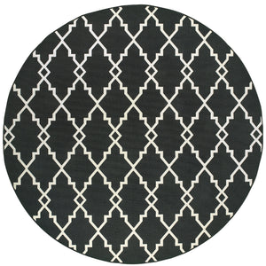 Marina 7763K Black/Ivory 1'9" x 3'9" Rug