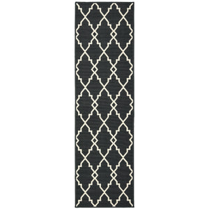 Marina 7763K Black/Ivory 1'9" x 3'9" Rug