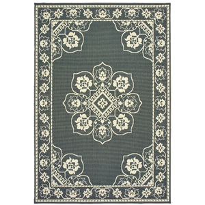 Marina 7764E Grey/Ivory 1'9" x 3'9" Rug