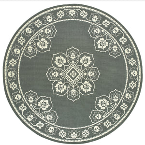 Marina 7764E Grey/Ivory 1'9" x 3'9" Rug