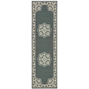 Marina 7764E Grey/Ivory 1'9" x 3'9" Rug