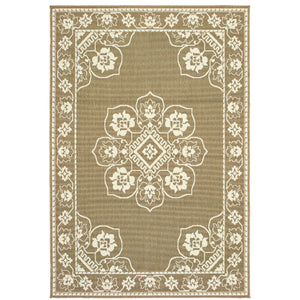 Marina 7764J Tan/Ivory 1'9" x 3'9" Rug