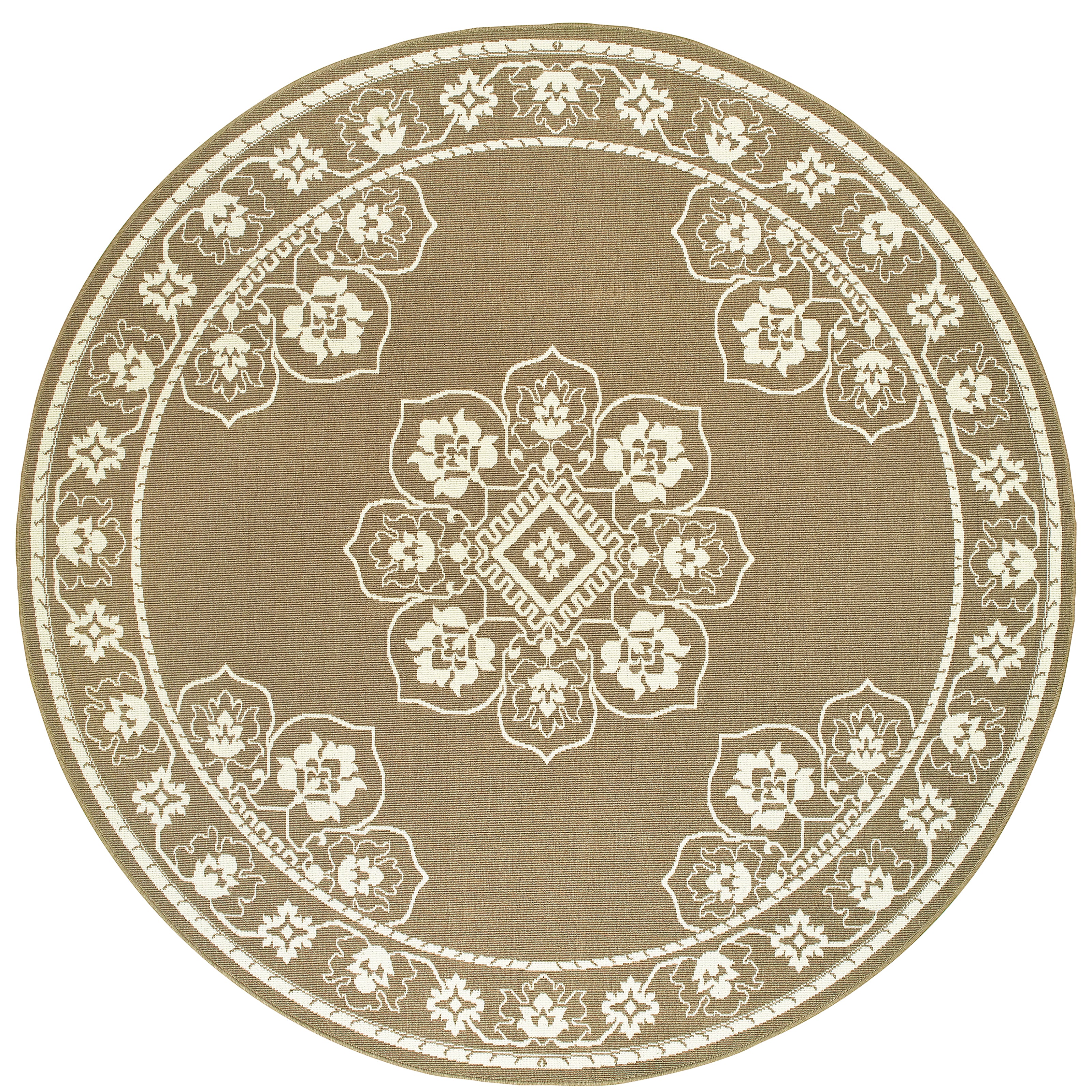 Marina 7764J Tan/Ivory 1'9" x 3'9" Rug