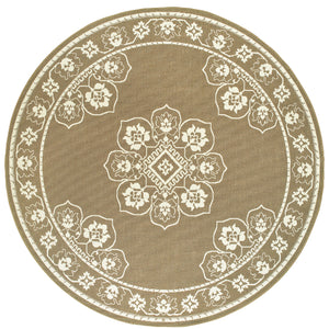 Marina 7764J Tan/Ivory 1'9" x 3'9" Rug